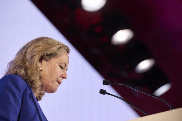 Archivo - La vicepresidenta primera y ministra de Asuntos Econ&oacute;micos y Transformaci&oacute;n Digital, Nadia Calvi&ntilde;o
