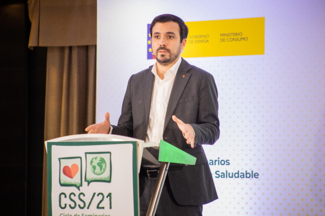 Archivo - El ministro de Consumo en funciones, Alberto Garz&oacute;n.