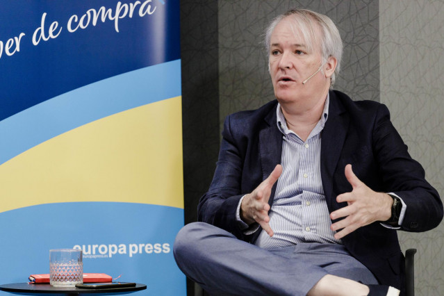 Archivo - El portavoz de OCU, Enrique García, interviene durante el encuentro informativo de Europa Press ‘La importancia del Origen de España como driver de compra’, en el Auditorio en Meeting Place, a 7 de julio de 2023, en Madrid (España).