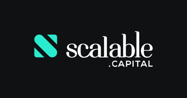 Archivo - Logo de la plataforma de inversi&oacute;n europea Scalable Capital.
