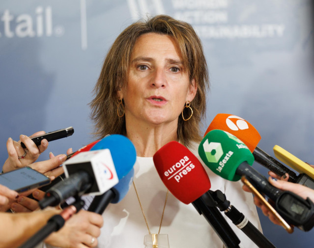 Archivo - La vicepresidenta tercera del Gobierno y ministra para la Transici&oacute;n Ecol&oacute;gica y el Reto Demogr&aacute;fico, Teresa Ribera
