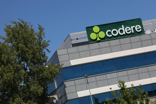 Archivo - Sede de Codere ubicada en la capital, en Madrid (España), a 10 de septiembre de 2020. Codere multiplicó por más de siete sus pérdidas durante el primer semestre de este año, hasta 178 millones de euros, frente a los 'números rojos' de 24 millone