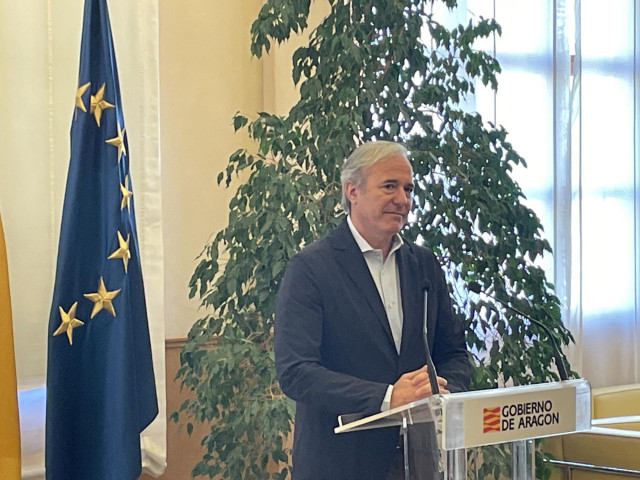El presidente del Gobierno de Aragón, Jorge Azcón.