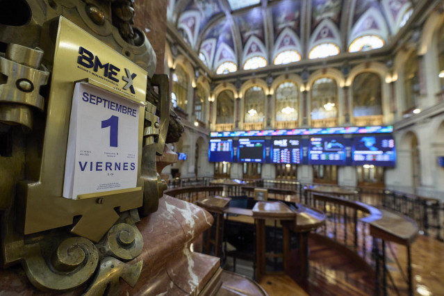 Calendario a día 1 de septiembre en el Palacio de la Bolsa, a 1 de septiembre de 2023, en Madrid (España).