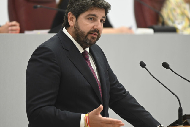 Archivo - Foto de archivo del candidato del Partido Popular para presidir Murcia, Fernando López Miras,