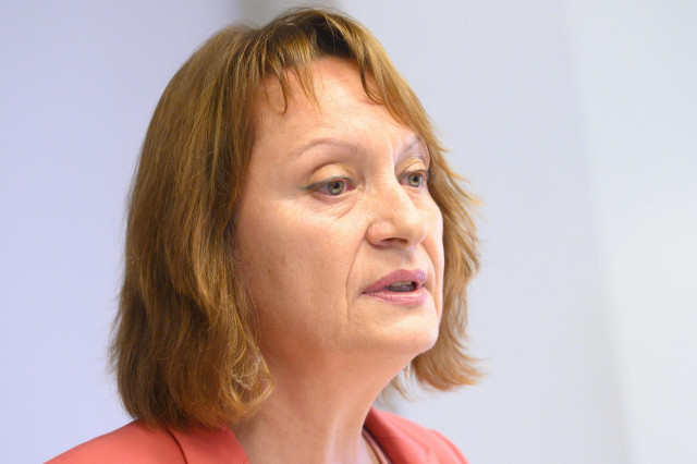 Archivo - Foto de archivo de la diputada de Podemos-IU-AV, María Marín