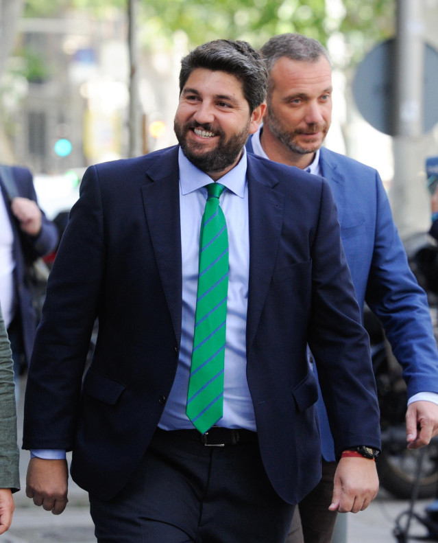 Archivo - El presidente en funciones de la Región de Murcia, Fernando López Miras