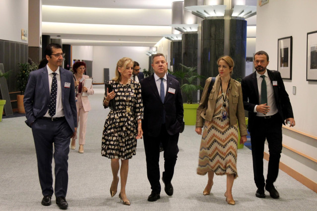 Page, a su llegada al Parlamento Europeo