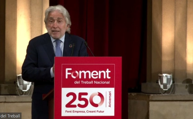 Archivo - El presidente de Foment del Traball, Josep Sánchez Llibre