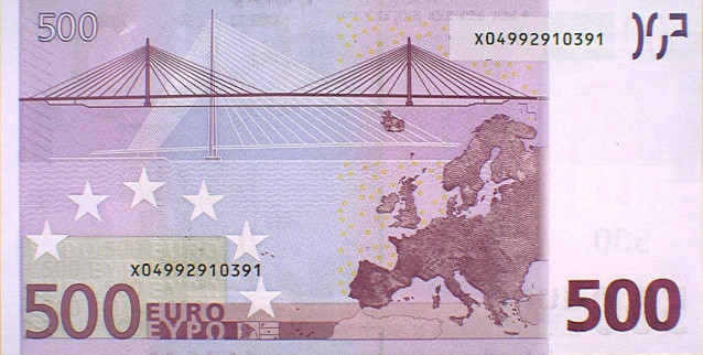 Archivo - Billete de 500 euros