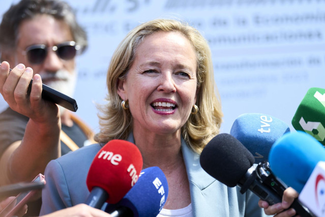 La vicepresidenta primera del Gobierno y ministra de Asuntos Económicos y para la Transformación Digital en funciones, Nadia Calviño.