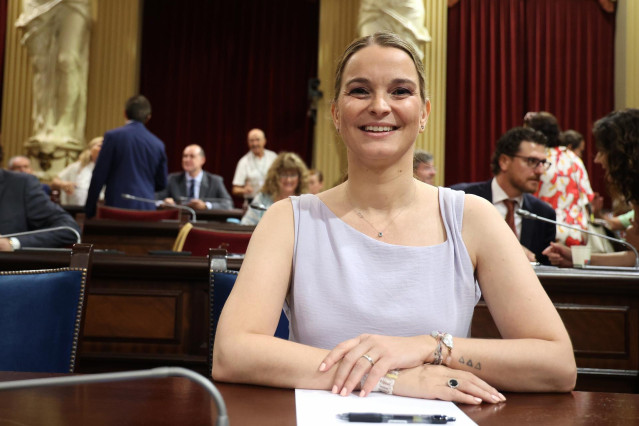 Archivo - La presidenta del Govern, Margalida Prohens, durante la sesión de apertura de la XI legislatura del Parlament balear, a 11 de julio de 2023, en Palma de Mallorca, Mallorca, Baleares (España).