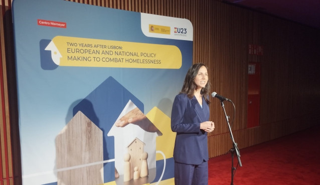 La ministra Ione Belarra en Avilés.