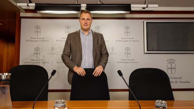 Archivo - El secretario general de Foro Asturias, Adrián Pumares