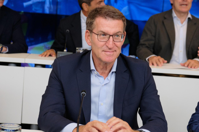 El presidente del Partido Popular, Alberto Núñez Feijóo