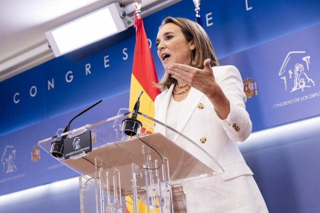 La portavoz del PP en el Congreso, Cuca Gamarra
