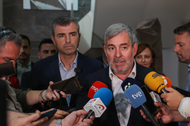 Archivo - El presidente de Canarias y secretario general de Coalición Canaria, Fernando Clavijo