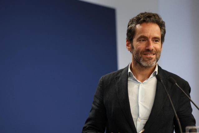 El vicesecretario de Cultura y Sociedad Abierta del Partido Popular, Borja Sémper, a su llegada a una rueda de prensa posterior a la reunión del Comité de Dirección del Partido Popular, en la sede del PP, a 18 de septiembre de 2023, en Madrid (España). Du