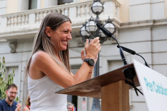 Archivo - La candidata de Junts al Congreso por Barcelona, Míriam Nogueras