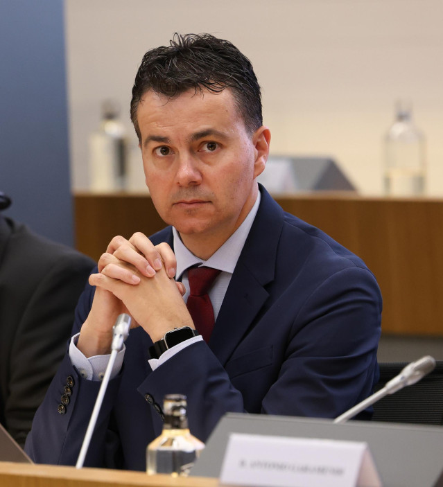 Archivo - El ministro de Industria, Comercio y Turismo, Héctor Gómez, durante el encuentro empresarial ‘Invertir en Marruecos por una prosperidad común’ en la sede de la CEOE, a 22 de mayo de 2023, en Madrid (España).