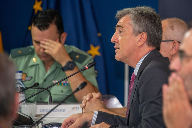 El director general de la Guardia Civil, Leonardo Marcos, claursura el Seminario Internacional sobre Lucha contra la Financiación del Terrorismo