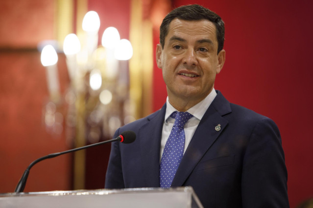 El presidente de la Junta de Andalucía, Juanma Moreno