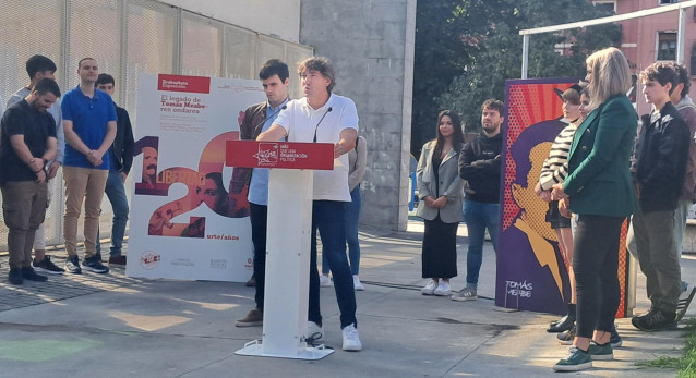 Eneko Andueza, este sábado en Bilbao