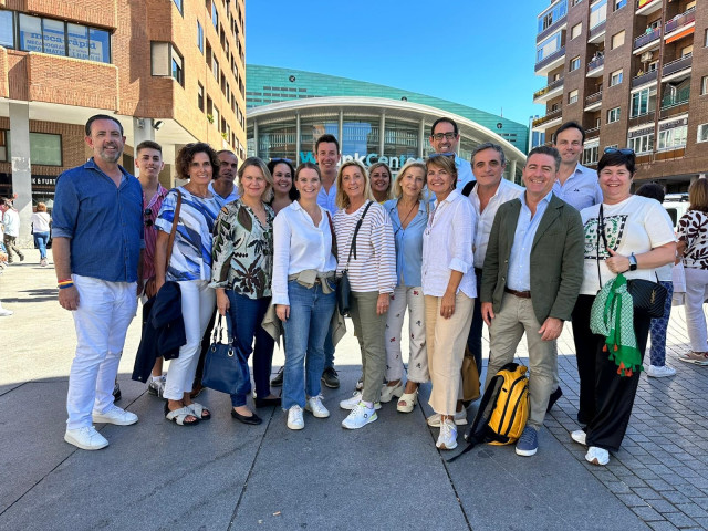 La presidenta del PP en Baleares, Marga Prohens, junto a otros cargos del partido en las islas, asiste este domingo al acto 'Frente a la amnistía, igualdad'
