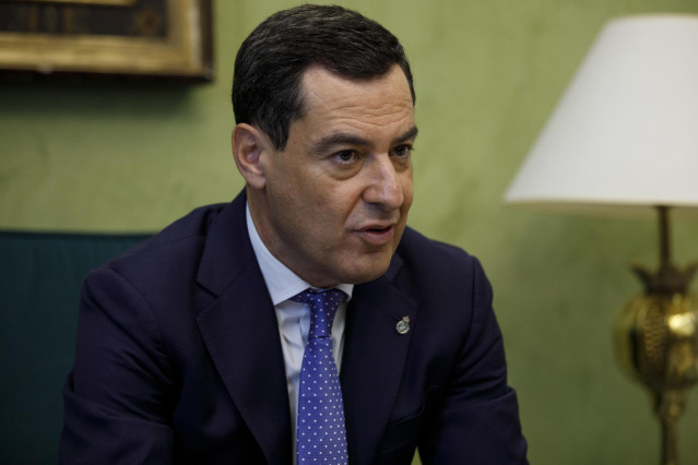 El presidente de la Junta de Andalucía, Juanma Moreno