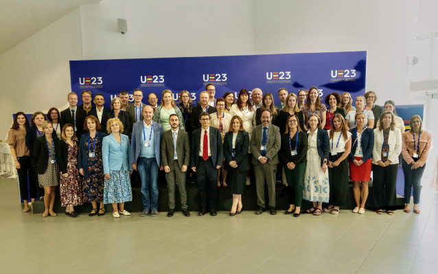 En Madrid, a 26 de septiembre de 2023. El Comite de Proteccion Social de la Unión Europea dentro de la reunión formal del Comité de Protección Social en el marco de la Presidencia Española del Consejo de la Unión Europea.