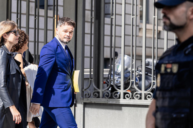El portavoz de ERC en el Congreso, Gabriel Rufián