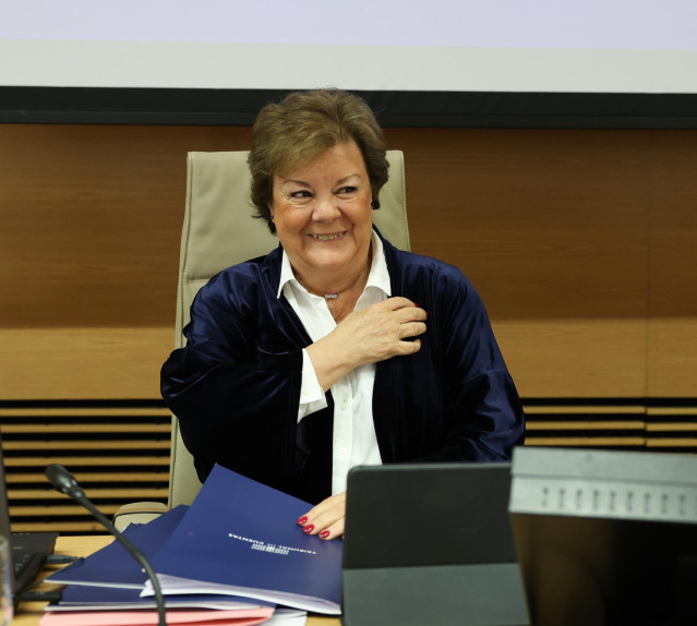 Archivo - La presidenta del Tribunal de Cuentas, Enriqueta Chicano, en el Congreso