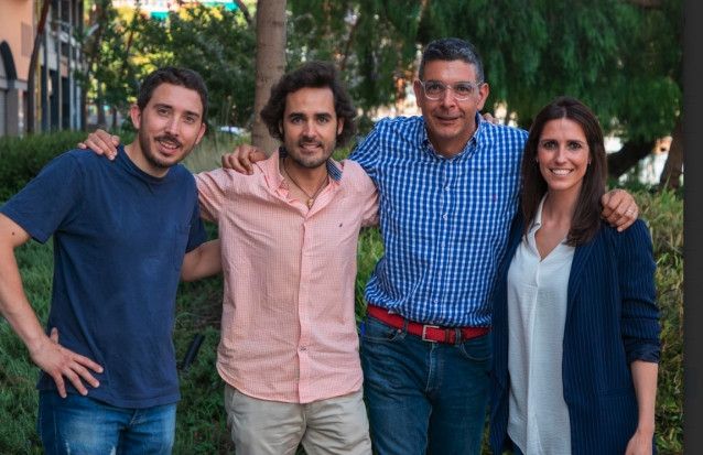 Adrià Buzón, cofundador y CEO ; Guillermo Molina, cofundador y CRO; Roberto Valdés, cofundador, CFO y Managing Director, y Marta Cuesta, cofundadora y directora de RRHH.