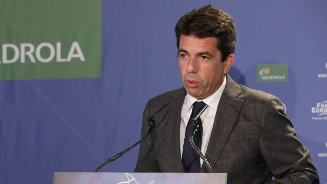 Carlos Mazón interviene en un desayuno informativo
