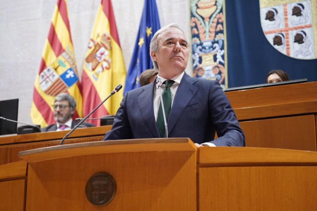 El presidente del Gobierno de Aragón, Jorge Azcón.
