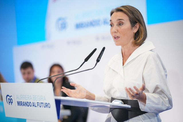 La secretaria general del PP, Cuca Gamarra.