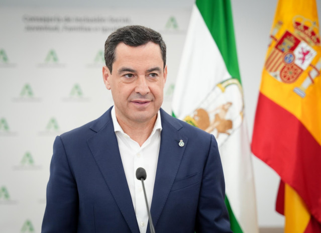 El presidente de la Junta de Andalucía, Juanma Moreno, en una foto de archivo.