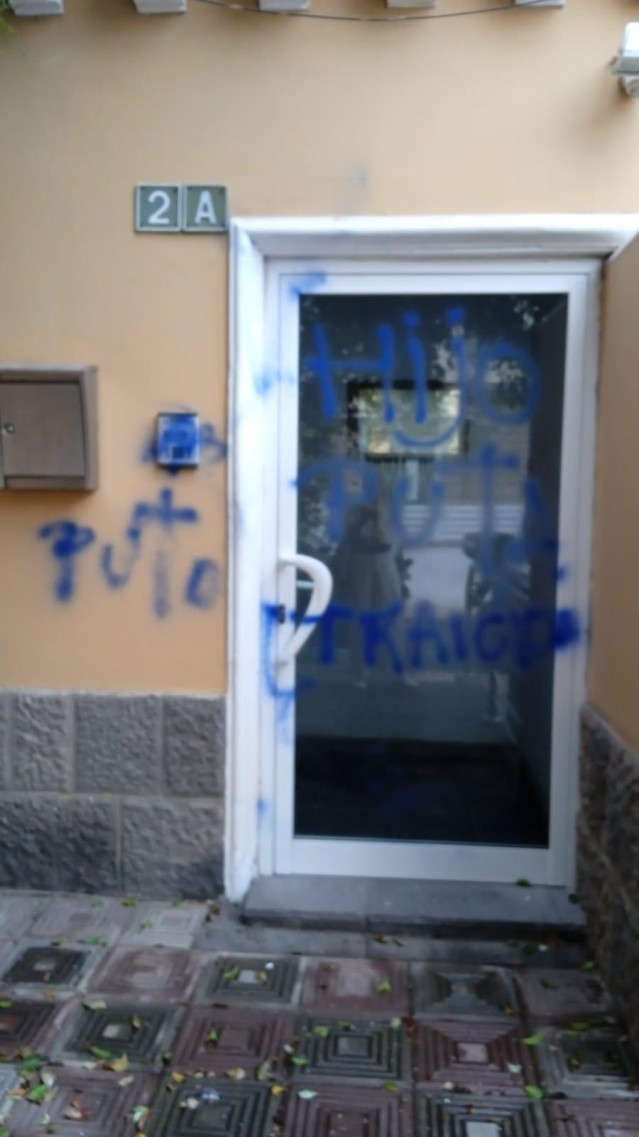 Acto vandálico en la sede del PSOE Las Palmas de Gran Canaria