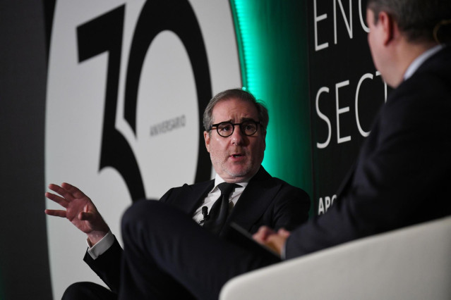 El consejero delegado de Grupo Santander, Héctor Grisi, participa en el XXX Encuentro del Sector Financiero, en el Hotel Meliá Castilla, a 7 de noviembre de 2023, en Madrid (España). Este encuentro ha sido organizado por Deloitte y ABC.
