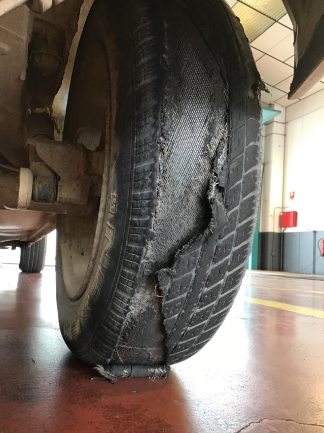 Imagen capatada por inspectores de ITV que muestra defector 