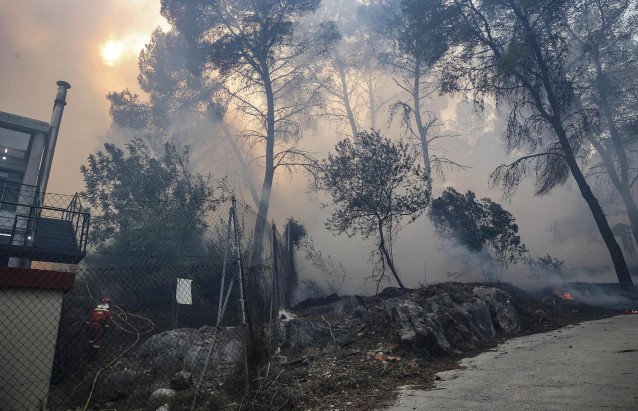 Una zona afectada por el fuego, a 3 de noviembre de 2023, en Ador, Valencia, Comunidad Valenciana (España).