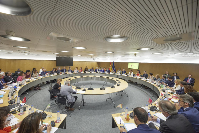 Archivo - Vista general de los participantes en el consejo de Política Fiscal y Financiera
