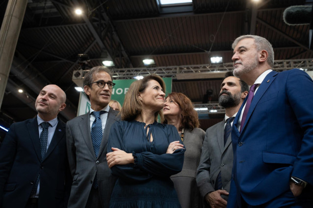 La ministra de Transportes, Movilidad y Agenda Urbana, Raquel Sánchez en la inauguración del Smart City Expo World Congress 2023, a 7 de noviembre de 2023, en Barcelona, Catalunya (España).