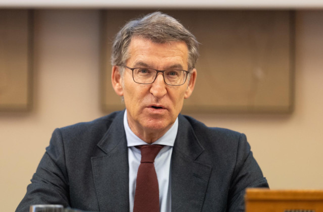 El presidente del PP, Alberto Núñez Feijóo, durante el segundo día de las Jornadas Parlamentarias 
