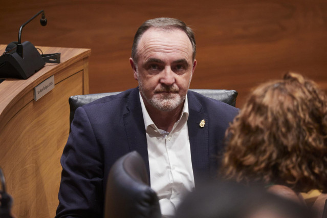 Archivo - El presidente de Unión del Pueblo Navarro (UPN), Javier Esparza.