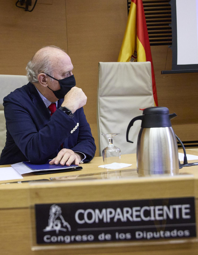 Archivo - El exministro del Interior Jorge Fernández Díaz, la última vez que compareció en una comisión de investigación