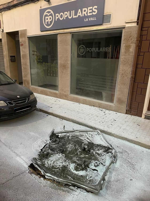El PP denuncia pintadas 