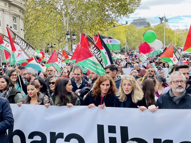 Manifestación 'Sahára Occidental. El Derecho Internacional el camino; la indepedencia el destino