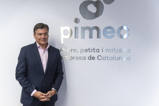 Archivo - El presidente de la patronal Pimec, Antoni Cañete