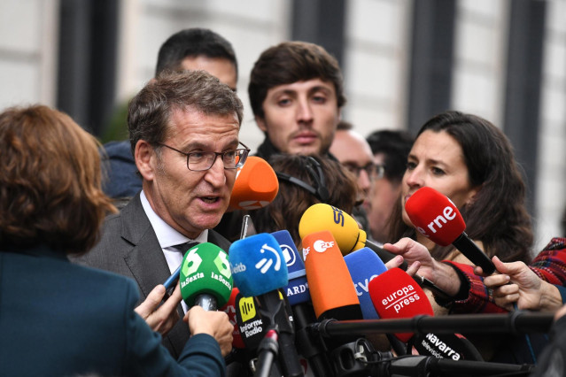 El presidente del PP, Alberto Núñez Feijóo.